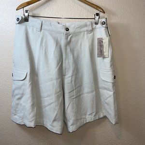 Fieldmaster Cargo Shorts Size 36 Rayon Blend New With Tags Ivory